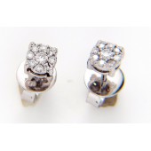 Designer Earrings with Certified Diamonds in 14k White Gold - ER1207R